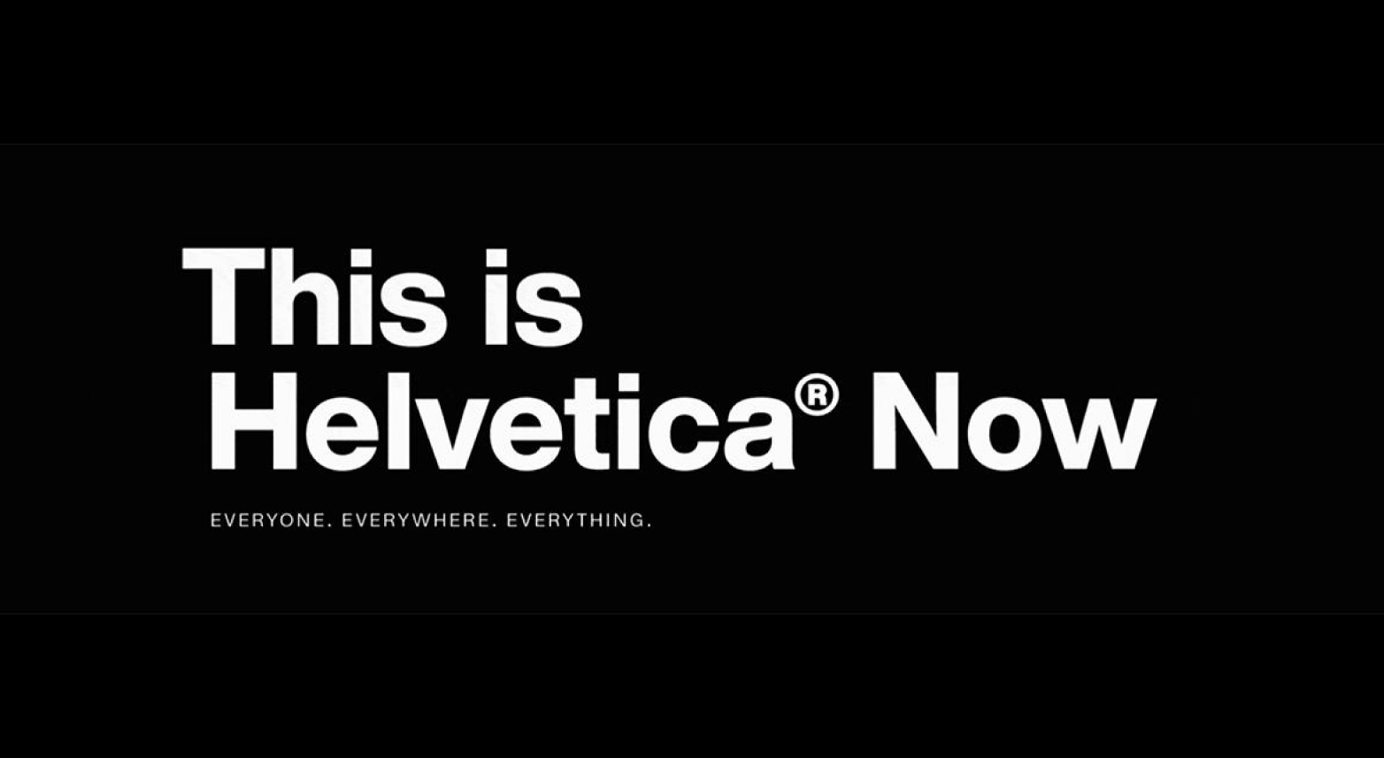 永远的Helvetica